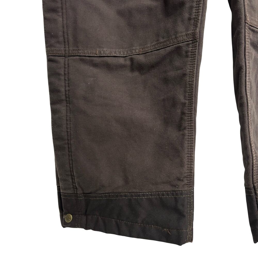 Carhartt Dark Brown Bib Overalls XL 104031 - Picture 5 of 16